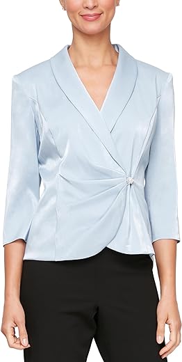 Alex Evenings Women's Collared Blouse