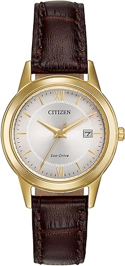 Citizen Ladies' Eco-Drive Classic Leather Strap Watch with 3-Hand Date