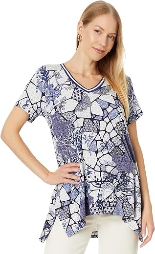 Johnny Was Women's The Janie Favorite Drape Tunic-Moonlight Glass