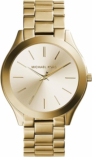 Michael Kors Slim Runway Women's Watch, Stainless Steel Bracelet Watch for Women