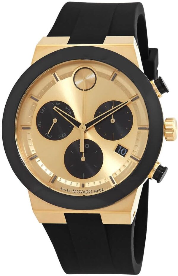 Movado Bold Fusion Chronograph Quartz Gold Dial Men's Watch 3600895