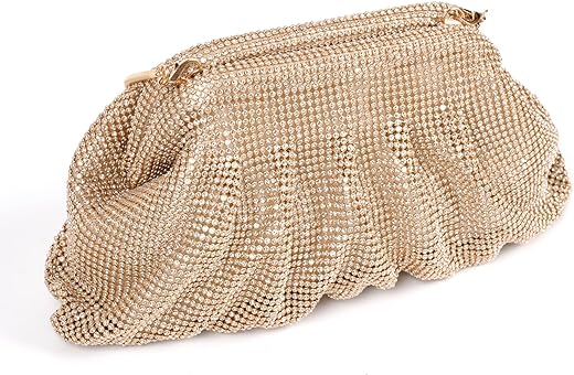 Rhinestone Bag Glitter Clutch Gold Clutch Purses For women Prom Cocktail Party Gold Handbag for Women Evening Wedding