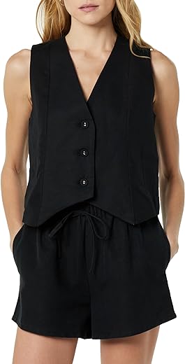 The Drop Women's ESMA Linen Vest