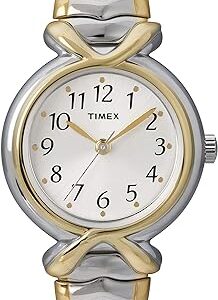 Timex Women's T21854 Pleasant Street Two-Tone Stainless Steel Expansion Band Watch