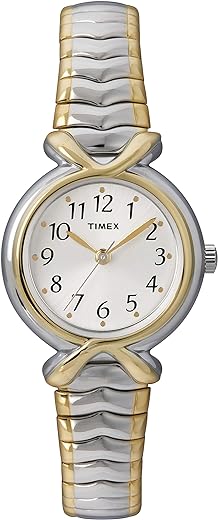 Timex Women's T21854 Pleasant Street Two-Tone Stainless Steel Expansion Band Watch