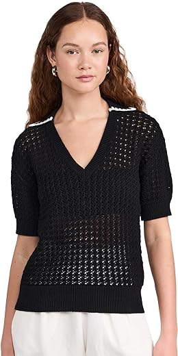 Varley Women's Monte V Neck Knit Polo